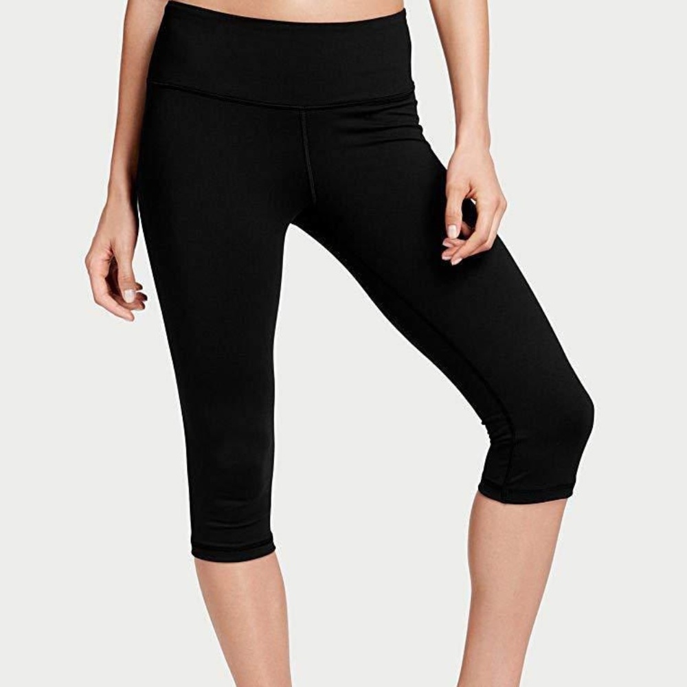 Victorias Secret Sport Knockout Black Medium Rise